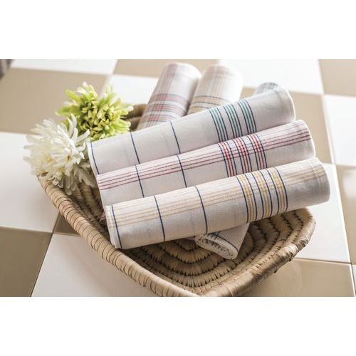 LOT DE 6 ESSUIE VERRE 50 X 70 CM COLORIS ASSORTIS - GRANJARD