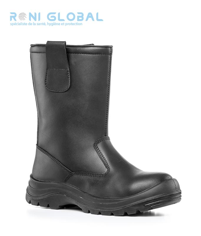 Botte de sécurité fourrée en cuir S3 SRC - Perlite Coverguard - Protection contre le froid et hydrocarbures_0