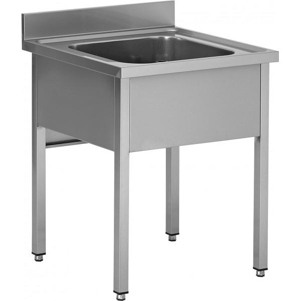 Plonge légumière démontable sur pieds carré 1 bac longueur 1000 mm_0