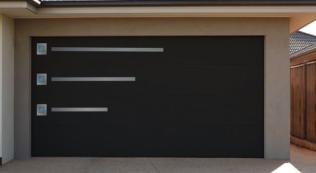 Porte de garage anti-effraction sectionnelle avec panneaux lisses - Signature NAO_0