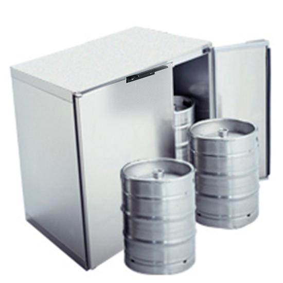 Refroidisseur fûts de bière 4x 50 litres en acier inox, sans groupe - BIZ0002/F_0