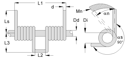 Ressorts double torsion DSF-100 - Caractéristiques techniques et dimensions précises_0