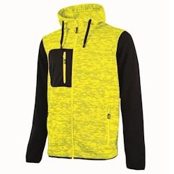 U-Power - Sweat-shirt jaune zippé RAINBOW Jaune Taille 3XL - XXXL polyester 8033546413586_0