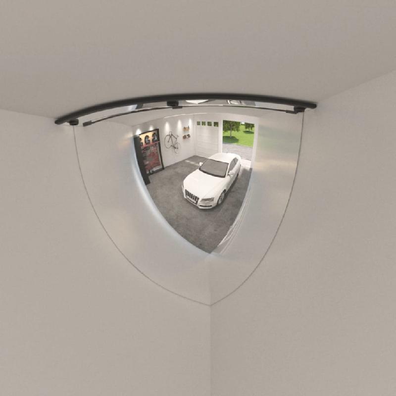Vidaxl miroirs de circulation en quart de dôme 2 pcs ø80 cm acrylique 153082_0