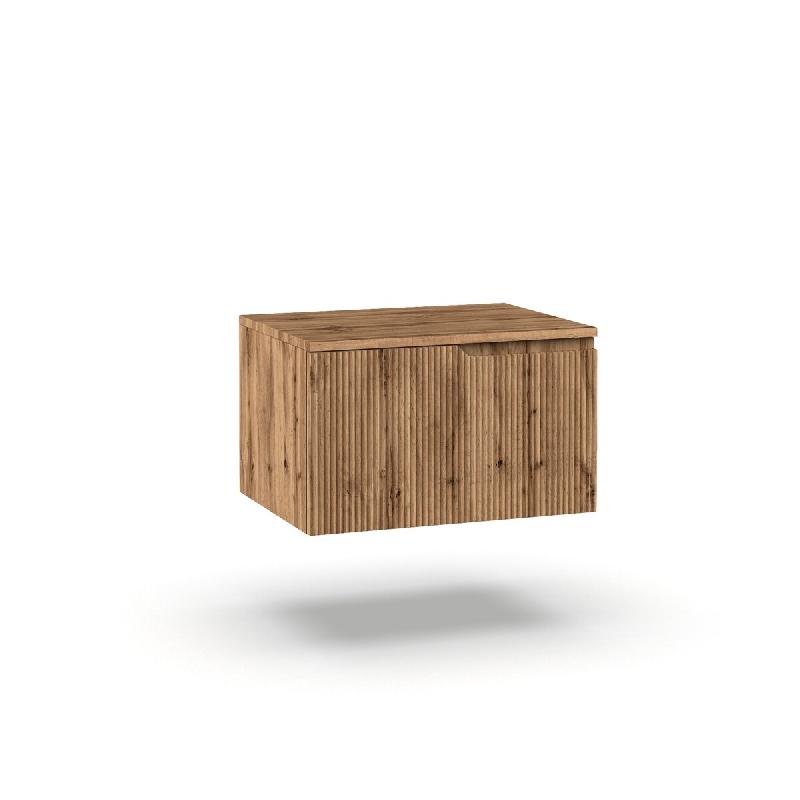 AQA Design Base avec top 1 tiroir en MDF en chêne VENERE L.60 P.45 H.37 MPVE061HTOP-QUE - marron Bois manufacturé MPVE061HTOP-QUE_0