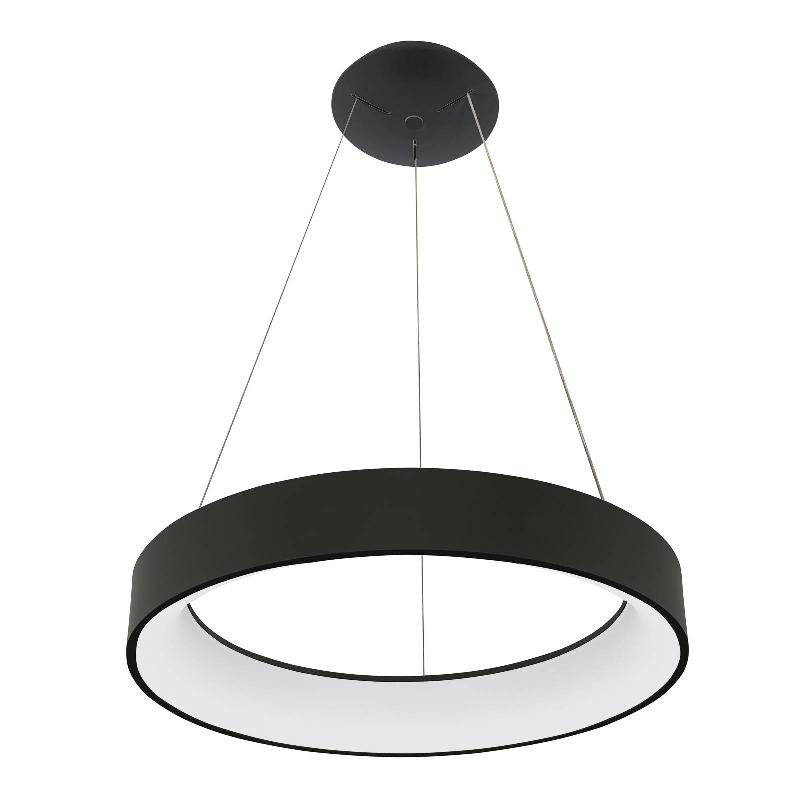 SUSPENSION LED ALEKSI D\'ARCCHIO, Ø 45 CM, NOIR, MÉTAL, CCT