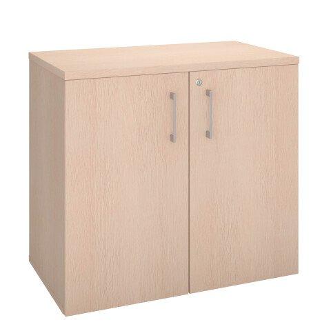 ARMOIRE BASSE BOIS ECLA H 73 X L 80 CM DÉCOR CHÊNE CLAIR