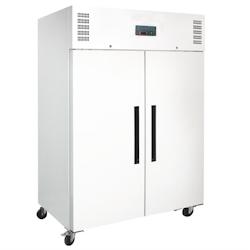 Armoire réfrigérée positive GN double porte blanche Polar Série G 1200L CC663 - blanc acier CC663_0