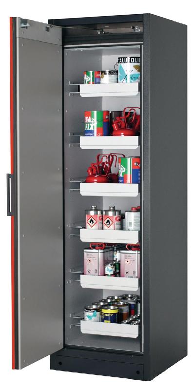 ARMOIRE SÉCURITÉ Q-PEGASUS-90 Q90.195.060.WDAC GRIS/ROUGE - MANUTAN COLLECTIVITÉS