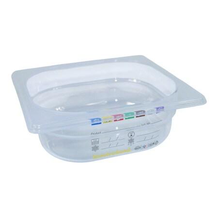 Bac HACCP Polypropylène GN 1/6 H. 65 mm - Gastroland - transparent plastique polypropylène 3701666002823_0