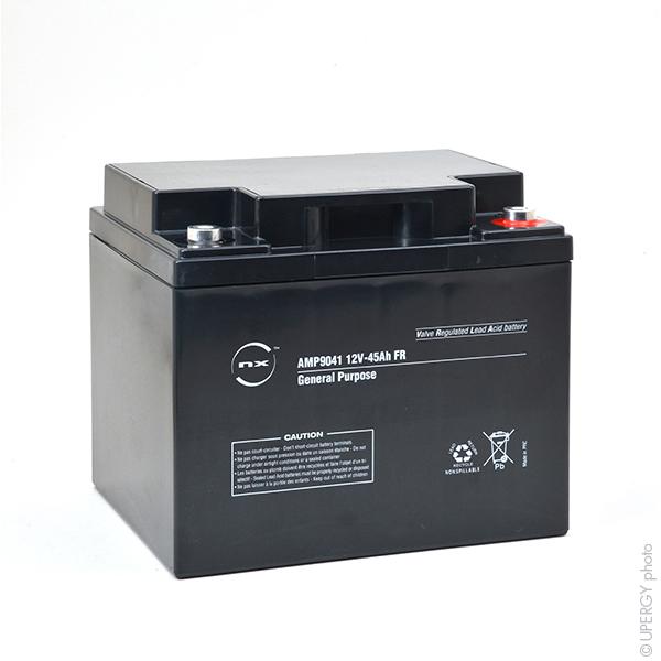 Batterie plomb AGM NX 45-12 General Purpose FR - 12V 45Ah - Étanche - Connectique M6-F_0