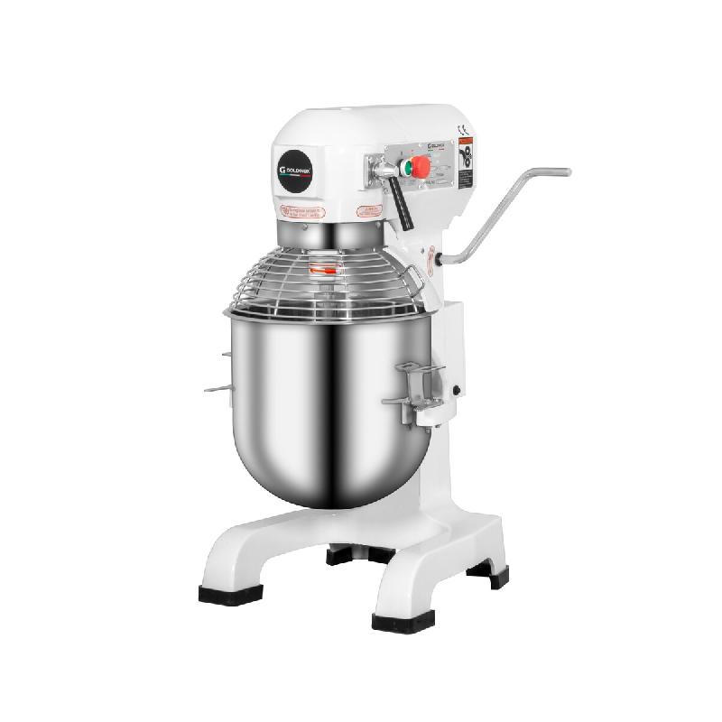 Batteur planétaire blanc 30 Litres (3 vitesses) avec 3 accessoires PREMIUM - GOLDINOX - inox 3701770822188_0