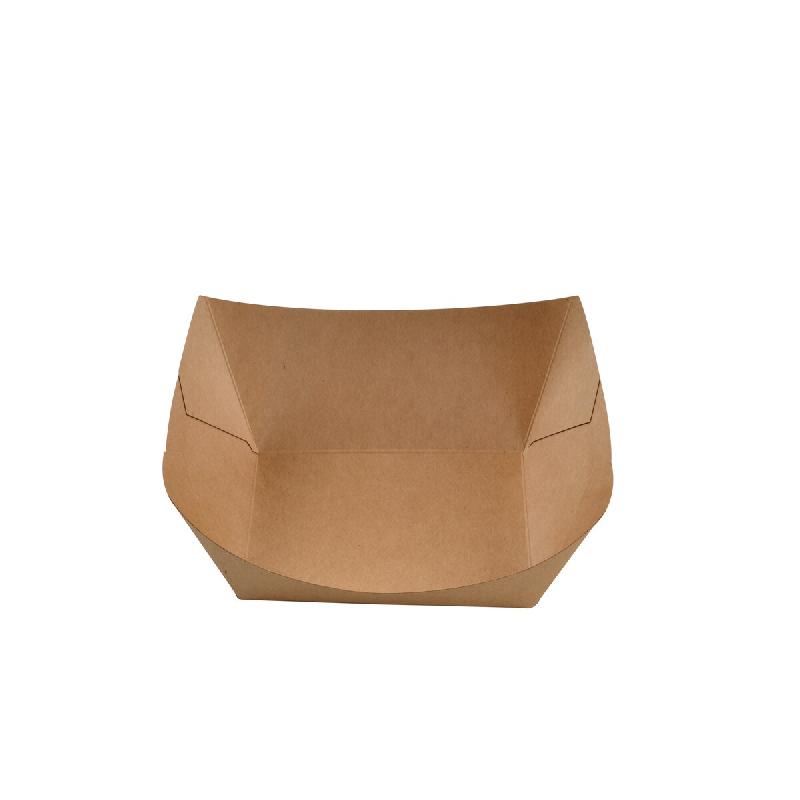 Betik Ecoline – 1500 unités – Barquette rectangulaire carton kraft – 20,5 x 16 x 5 cm 750 ml - marron en carton 1010603_0