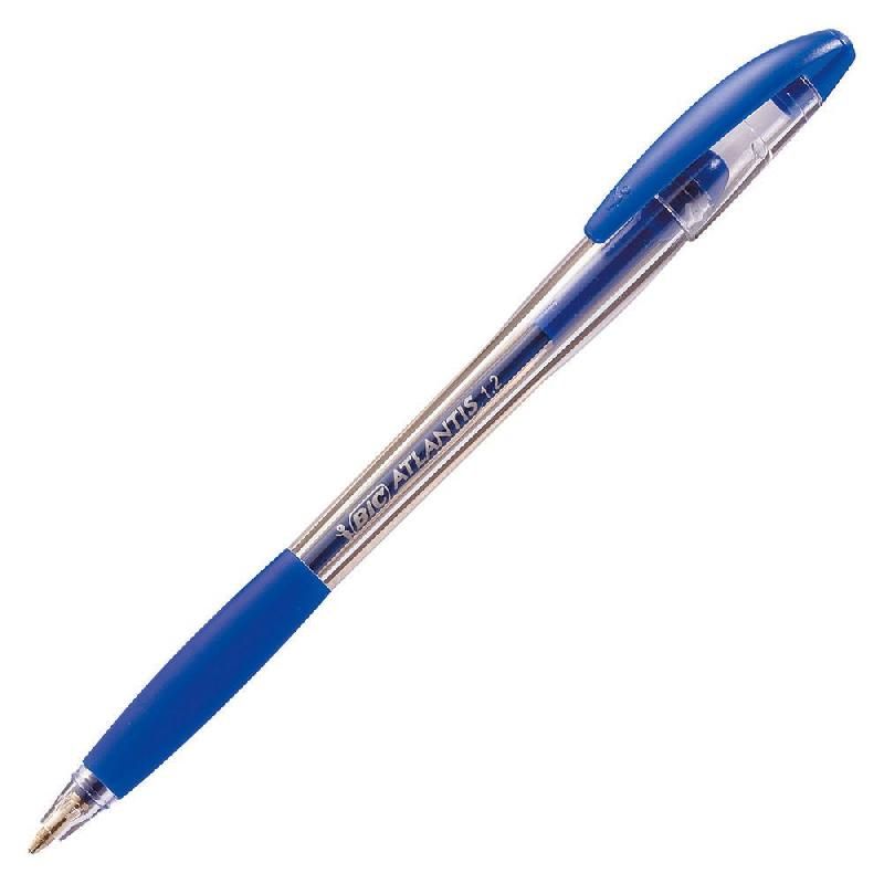 BIC STYLO BILLE BIC ATLANTIS STIC - 1,2 MM - BLEU (PRIX À L'UNITÉ)