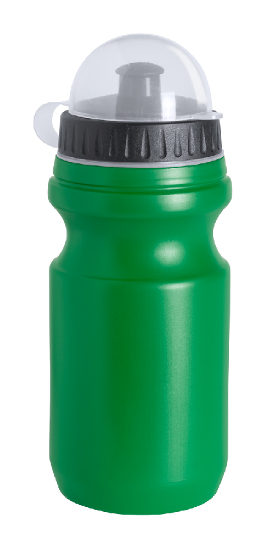 Bidon publicitaire 550 ml en plastique - bouchon transparent - couleur verte_0
