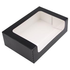 BOITE NOIR POUR 12 / 16 MACARONS EN CARTON