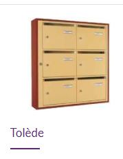 Boîtes aux lettres collectives Tolède - intérieure - norme NF D 27402 à ouverture totale_0