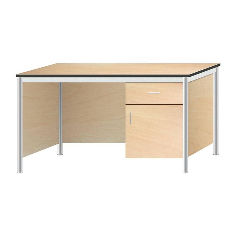 Bureau de Professeur Classique  - cadre en acier et plateau résistant - EWL.4 / 5 / 6_0