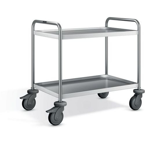 CHARIOT DE SERVICE SW 8 X 5-2 ENFANTS AVEC ROUES GALVANISÉ - BLANCO