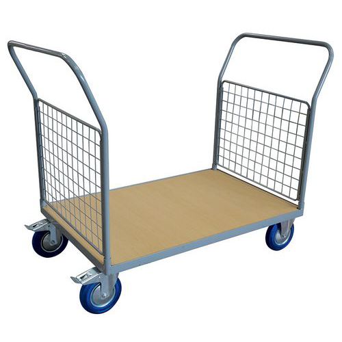 CHARIOT PLATEAUX 800X1200 MM 2 DOSSIERS GRILLAGÉS - 500 KG - STOCKMAN