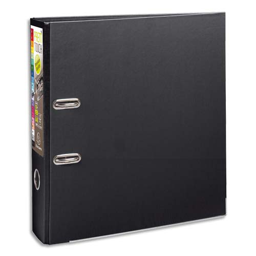CLASSEUR À LEVIER EN POLYPRO PREMTOUCH DOS DE 8CM, COLORIS NOIR - LOT DE 4