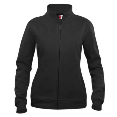 CLIQUE Sweat basic zippé Femme Noir L_0