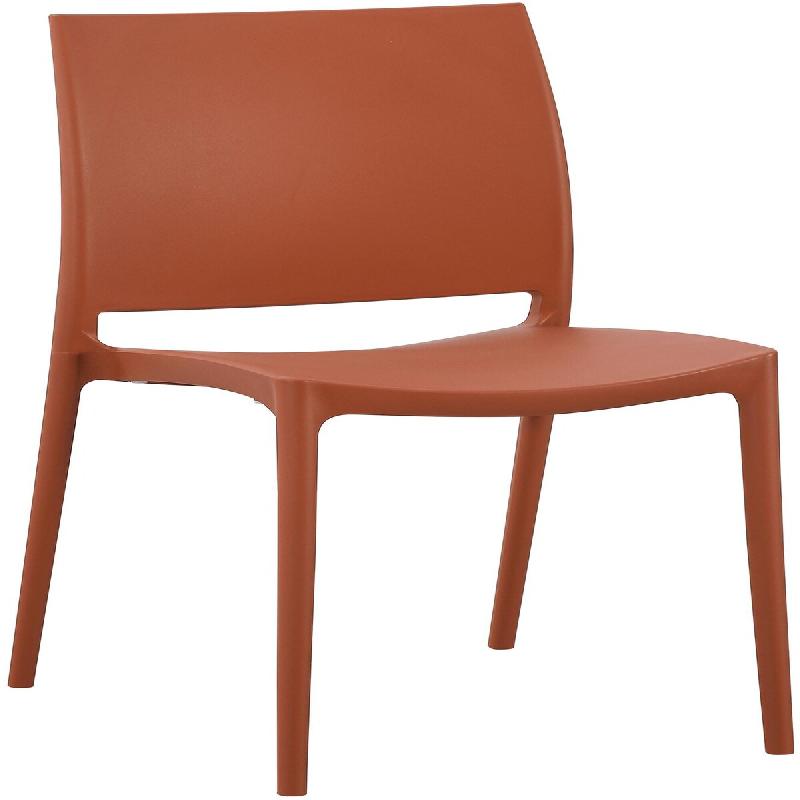 CLP Chaise de jardin Meton Plastique HBT: 81x42x49 cm Terre cuite - rouge 327540_0