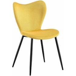 CLP Chaise de salle à manger Maika Jaune/Tissu - jaune textile 326423_0