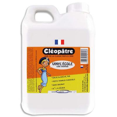 COLLE BLANCHE VINYLIQUE CLEOPATRE - BIDON DE 5 LITRES DE COLLE BLANCHE ECOLE