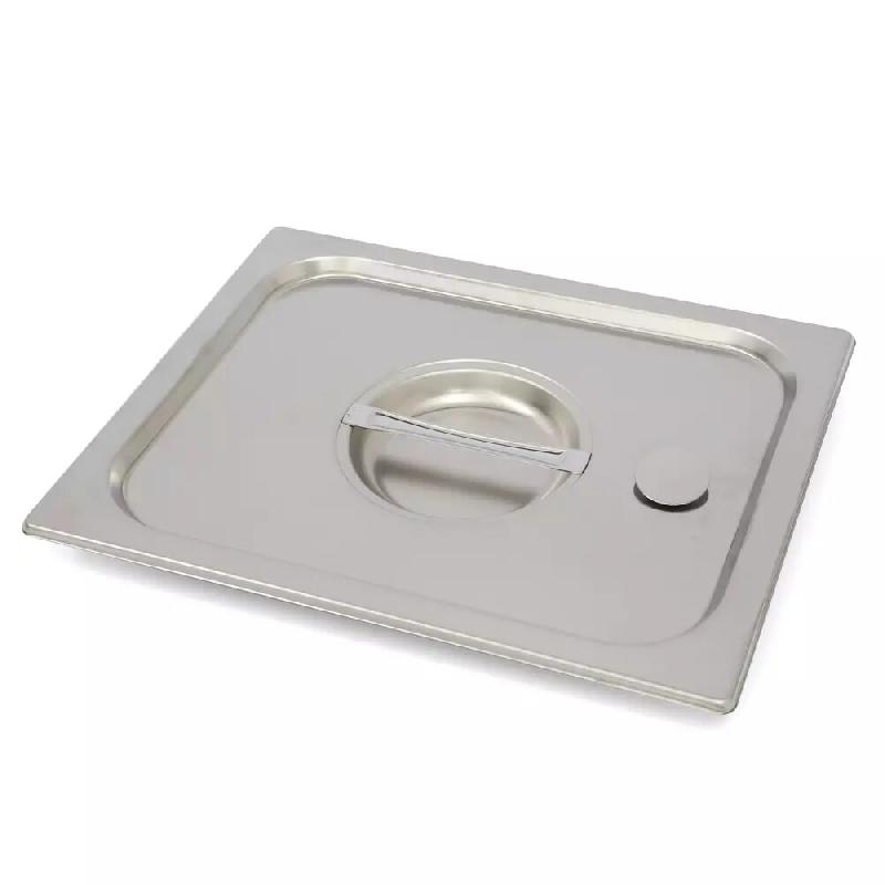 Couvercle avec joint et valve 1/3 en acier inoxydable 18/10 pour bacs Gastronorm, dimensions 176x325 mm professionnel | Sammic - inox 9254365_0