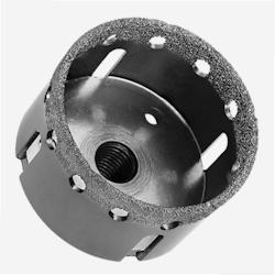 DIAMWOOD EXPERT EN EQUIPEMENT Trepan Diamanté M14 D. 50 x Ht. 35 mm - Scie Cloche Professionel - Carrelage, Grès Cérame, Faience, Marbre, Granit -_0