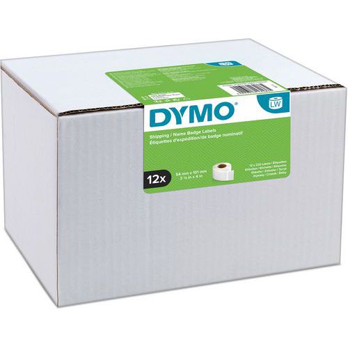 DYMO 1 ÉTIQUETTE ADHÉSIVE EXPÉDITION/BADGE PAPIER BLANC LABELWRITER - DYMO