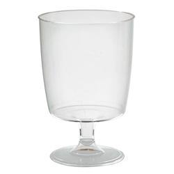 ECOLOMIQUE - 10 Pcs - Verre à vin réutilisable en plastique PS - Parfait pour événements, léger et durable - ECO294VVIN17 - transparent plastique_0