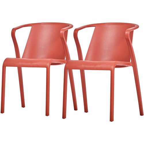 FAUTEUIL JARDIN EMPILABLE FADO BRIQUE EN LOT - EZPELETA