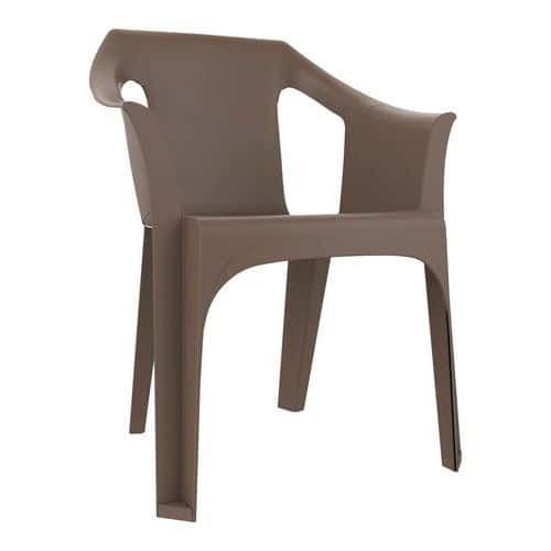 FAUTEUILS COOL POLYPROPYLÈNE - CHOCOLAT - GARBAR