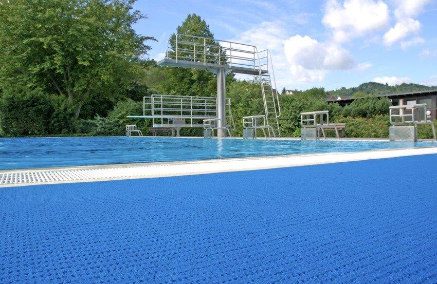 Foxisoft - Revêtement de sol antidérapant pour piscines - Résistant au chlore avec flocage polyamide_0