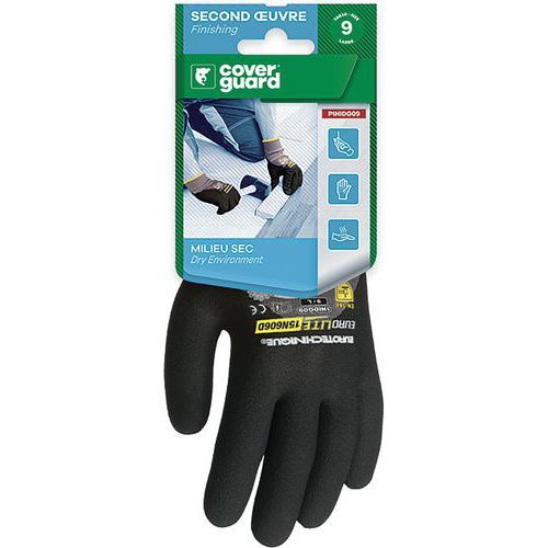 GANTS DE MANUTENTION EUROLITE 15N606D ENDUIT 3/4 MICRO-MOUSSE NITRILE - 8 - COVERGUARD