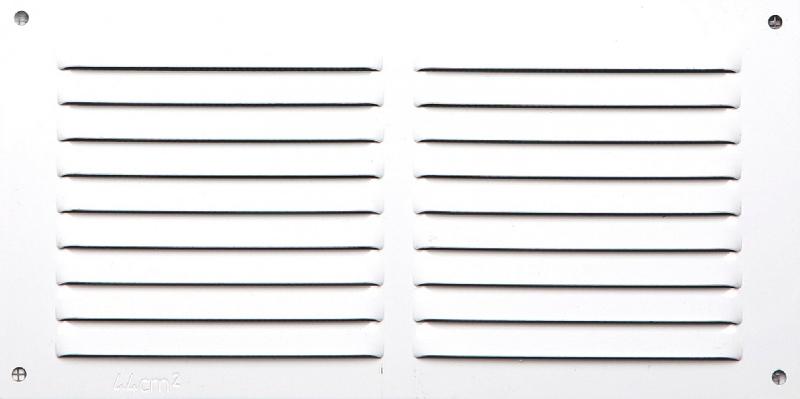 Grille d'aération en aluminium laqué - 10 x 20 cm - Utilisation intérieure et extérieure_0