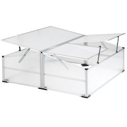 Helloshop26 - Mini serre de jardin aluminium 102 x 102 cm polycarbonate  1608023 - 3000134261305_0