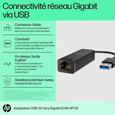 HP USB 3.0 to Gig RJ45 Adapter G2_0