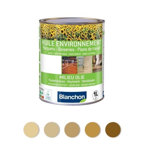 HUILE ENVIRONNEMENT - ÉCOLABEL - TEINTE BOIS NATUREL - 5 L BLANCHON