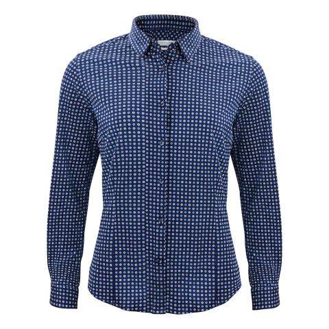 J.HARVEST & FROST IB131 PIQUE KNIT CHEMISE DAMES IMPRIMÉ BLEU - TAILLE XXXXL