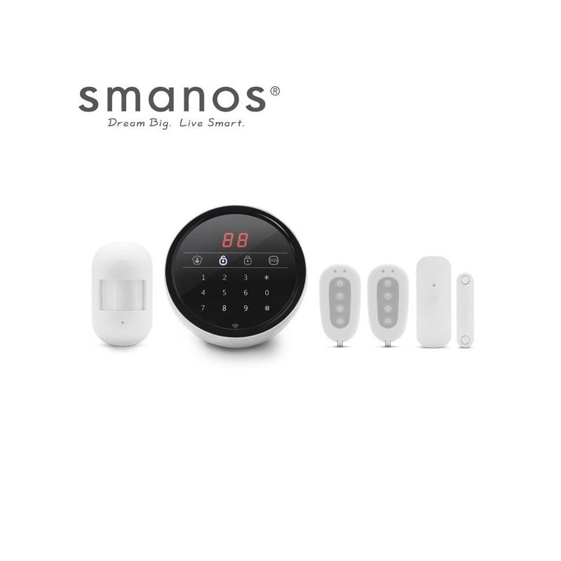 Kit alarme smanos maison connectée wifi/rtc w100-alloalarme.Fr_0