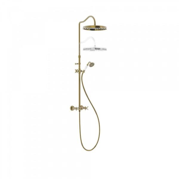KIT MÉLANGEUR DOUCHE · DOUCHE FIXE DE Ø 310 MM. À ROTULE. · DOUCHETTE ANTICALCAI - TRES 24219101