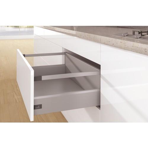 KIT TIROIR TRINGLES ARCITECH - PROFIL H 126 MM - DOS H 250 MM - ARGENT - L 400 MM HETTICH