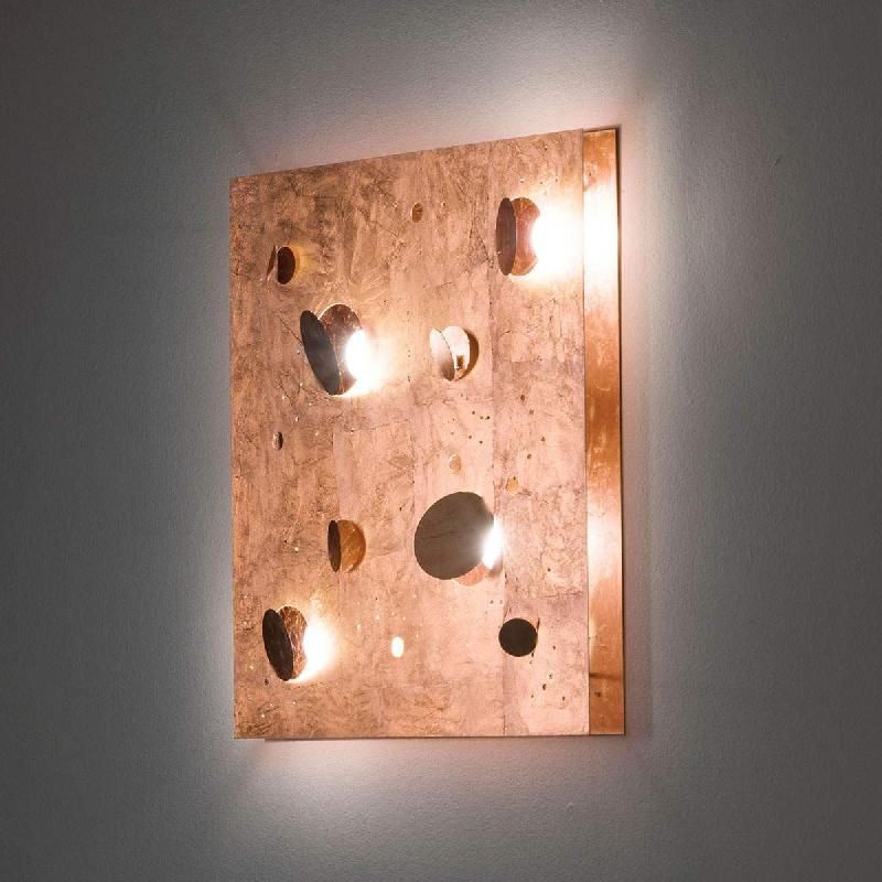 KNIKERBOKER BUCHI APPLIQUE 60X60 CM FEUILLE CUIVRE