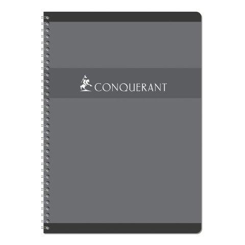 LOT DE 5 - CAHIER SPIRALE CONQUÉRANT SEPT 21 X 29,7 CM GRANDS CARREAUX 100 PAGES