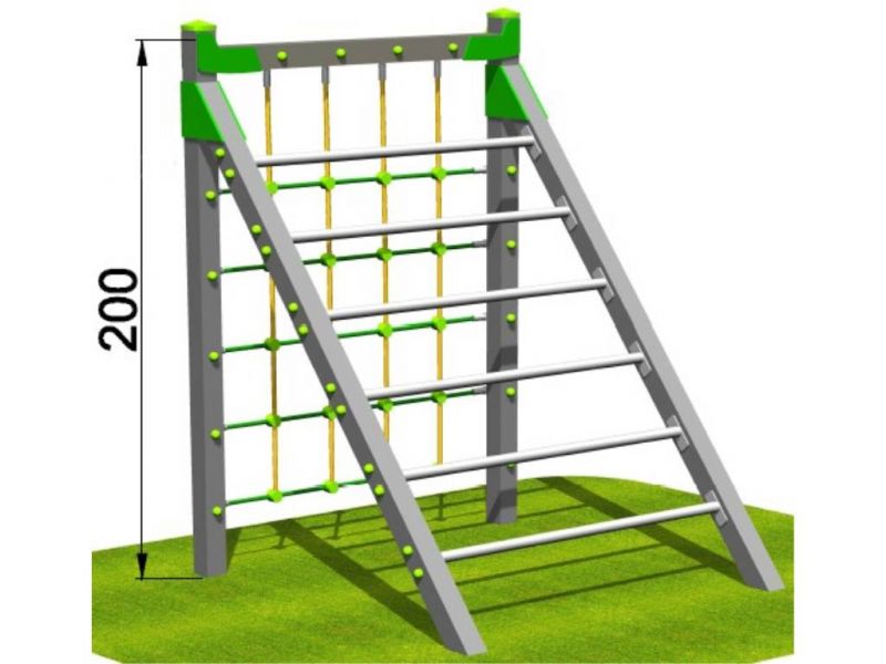 M-ps31b-filet d’escalade - parcours de santé - extébois - hauteur chute libre maxi : 2 m_0