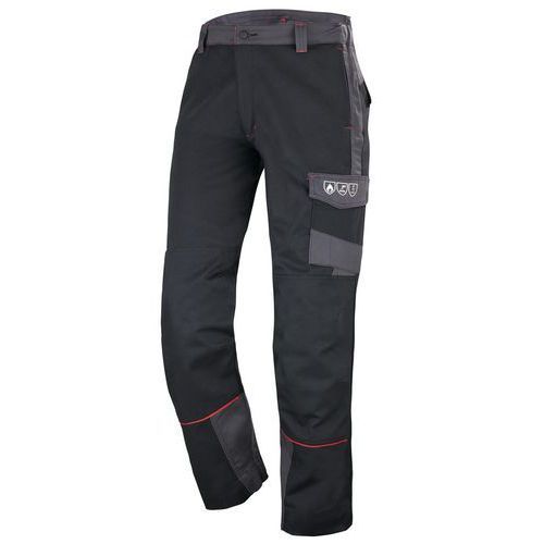 PANTALON DE TRAVAIL KONEKT CLASSE 1 NOIR / GRIS CHARCOAL 3 - CEPOVETT SAFETY