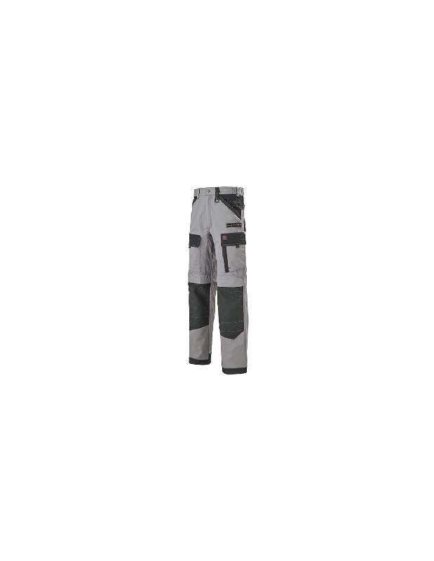 PANTALON DE TRAVAIL MULTIPOCHES RULER WORK ATTITUDE GRIS/NOIR T6 - LAFONT - LA-1ATTUP-6-2279-6